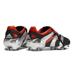 Chuteira Campo Adidas Predator Accelerator Elite FG Preta e Vermelha