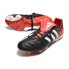 Chuteira Campo FG Adidas Predator Mutator Mania Elite Preta e Vermelha