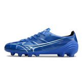 Botas de fútbol Mizuno Alpha FG para campo azul