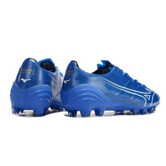 Botas de fútbol Mizuno Alpha FG para campo azul