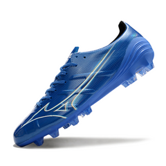 Botas de fútbol Mizuno Alpha FG para campo azul