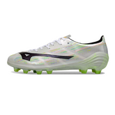 Botas de fútbol Mizuno Alpha FG para terreno blanco