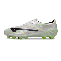 Botas de fútbol Mizuno Alpha FG para terreno blanco