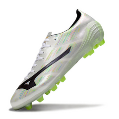 Botas de fútbol Mizuno Alpha FG para terreno blanco