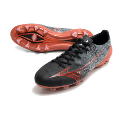 Chuteira Campo FG Mizuno Alpha Preta e Vermelha