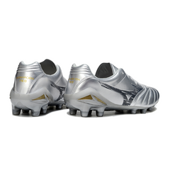 Botas de fútbol Mizuno Morelia Neo IV Pro FG Silver Field