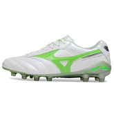 Botas de fútbol Mizuno Morelia Neo 2 Elite FG blancas y verdes