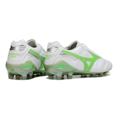 Botas de fútbol Mizuno Morelia Neo 2 Elite FG blancas y verdes
