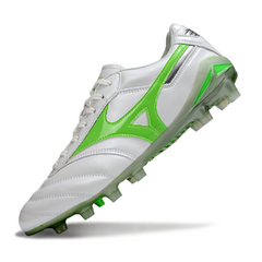 Botas de fútbol Mizuno Morelia Neo 2 Elite FG blancas y verdes