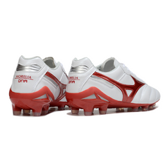 Botas de fútbol Mizuno Morelia Neo 2 Elite FG blancas y rojas