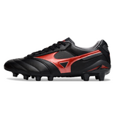 Botas de fútbol Mizuno Morelia Neo 2 Elite FG en color negro y rojo