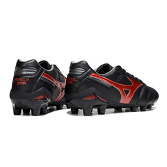 Botas de fútbol Mizuno Morelia Neo 2 Elite FG en color negro y rojo