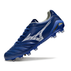 Chuteira Campo FG Mizuno Morelia Neo IV Pro Azul e Branca