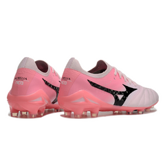 Chuteira Campo FG Mizuno Morelia Neo IV Elite Rosa e Branca