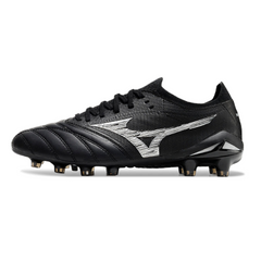 Botas de fútbol Mizuno Morelia Neo IV Elite FG en blanco y negro