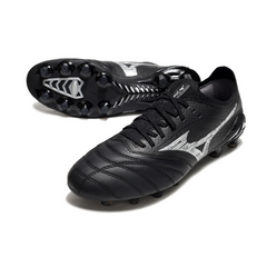 Chuteira Campo FG Mizuno Morelia Neo IV Elite Preta e Branca