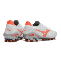 Mizuno Morelia Neo IV Pro FG White and Orange Field Football Boots