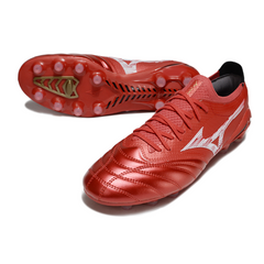 Chuteira Campo Mizuno Morelia Neo IV Pro FG Vermelha