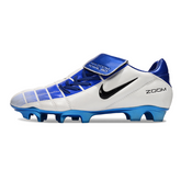Nike Air Zoom Total 90 III FG White and Blue Football Boots