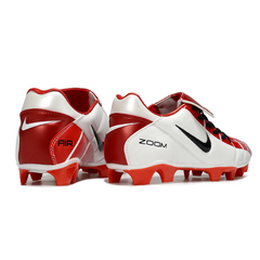 Chuteira Campo Nike Air Zoom Total 90 III FG Branca e Vermelha