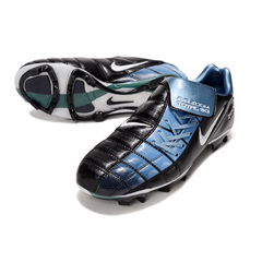 Chuteira Campo Nike Air Zoom Total 90 III FG Preta e Azul