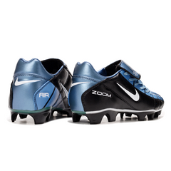 Chuteira Campo Nike Air Zoom Total 90 III FG Preta e Azul