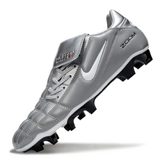 Nike Air Zoom Total 90 III FG Grey and Silver Football Boots