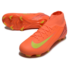 Chuteira Campo Nike Air Zoom Mercurial Superfly 10 Academy FG Laranja e Amarelo