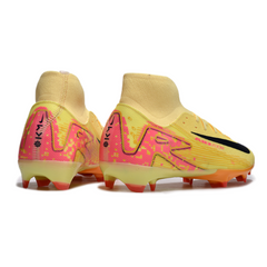 Chuteira Campo FG Nike Air Zoom Mercurial Superfly 10 Academy Pack Mbappe Preta e Vermelha
