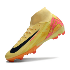 Chuteira Campo FG Nike Air Zoom Mercurial Superfly 10 Academy Pack Mbappe Preta e Vermelha