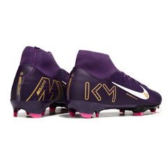 Chuteira Campo Nike Air Zoom Mercurial Superfly 10 Academy FG Mbappé Roxa Pack