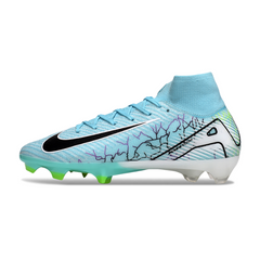 Chuteira Campo FG Nike Air Zoom Mercurial Superfly 10 Elite Azul-Clara
