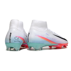 Nike Air Zoom Mercurial Superfly 10 Elite FG White, Pink and Light Blue Football Boots