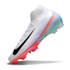Nike Air Zoom Mercurial Superfly 10 Elite FG White, Pink and Light Blue Football Boots