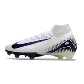 Nike Air Zoom Mercurial Superfly 10 Elite FG White and Blue Football Boots