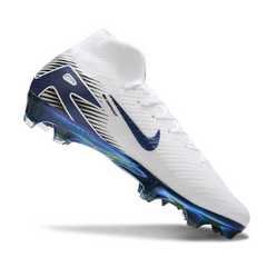Chuteira Campo FG Nike Air Zoom Mercurial Superfly 10 Elite Branca e Verde