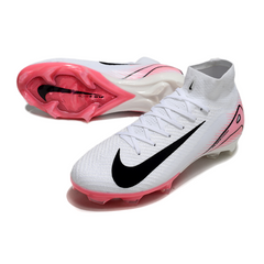 Nike Air Zoom Mercurial Superfly 10 Elite FG White and Light Pink Football Boots