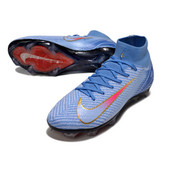 Chuteira Campo Nike Air Zoom Mercurial Superfly 10 Elite FG Azul Claro