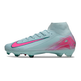 Nike Air Zoom Mercurial Superfly 10 Elite FG Football Boots Light Blue and Pink