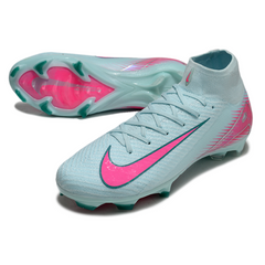 Nike Air Zoom Mercurial Superfly 10 Elite FG Football Boots Light Blue and Pink