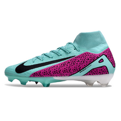 Chuteira Campo FG Nike Air Zoom Mercurial Superfly 10 Elite Azul e Roxa