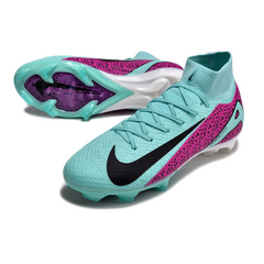 Chuteira Campo FG Nike Air Zoom Mercurial Superfly 10 Elite Azul e Roxa