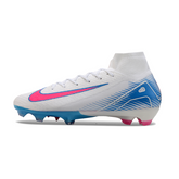 Nike Air Zoom Mercurial Superfly 10 Elite FG White, Pink and Blue