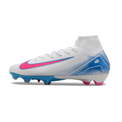 Nike Air Zoom Mercurial Superfly 10 Elite FG White, Pink and Blue