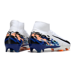 Nike Air Zoom Mercurial Superfly 10 Elite FG White, Blue and Black Football Boots