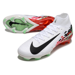 Nike Air Zoom Mercurial Superfly 10 Elite FG White, Red and Black Football Boots