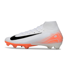 Nike Air Zoom Mercurial Superfly 10 Elite FG White and Orange Football Boots