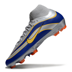 Nike Air Zoom Mercurial Superfly 10 Elite FG Soccer Cleats Grey and Blue