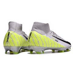 Chuteira Campo FG Nike Air Zoom Mercurial Superfly 10 Elite Cinza e Verde