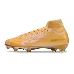 Chuteira Campo FG Nike Air Zoom Mercurial Superfly 10 Elite Dourada